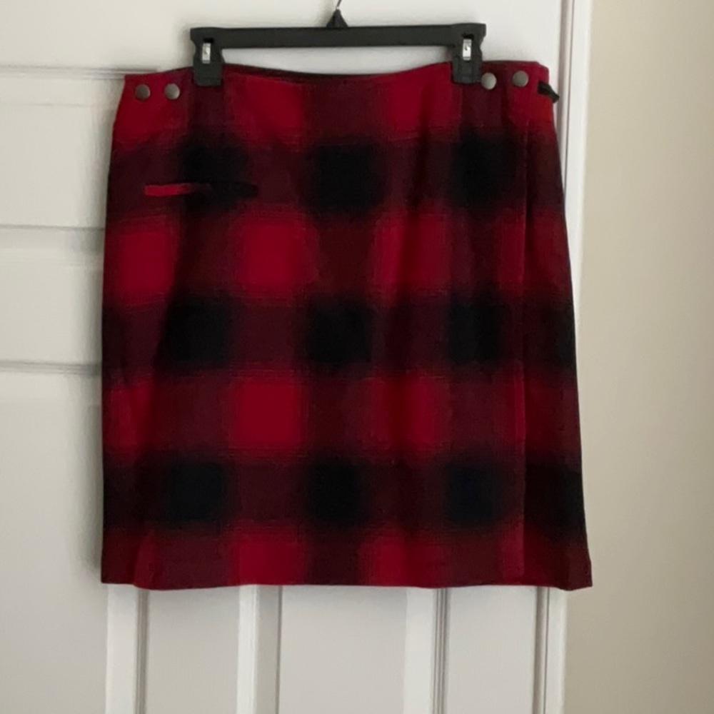 Pendleton - Red and Black Wool Skirt - NWOT